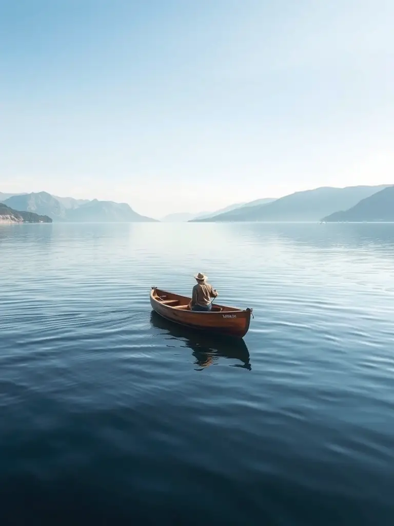A high-quality photo of a group of novice rowers learning basic rowing techniques on the water, with an instructor providing guidance.